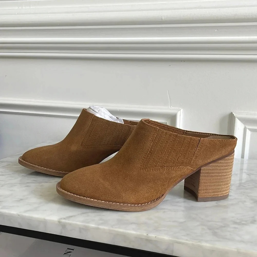 Brown suede boots womens ankle booties